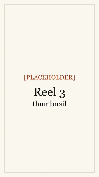 [PLACEHOLDER] Description of the reel 3 thumbnail